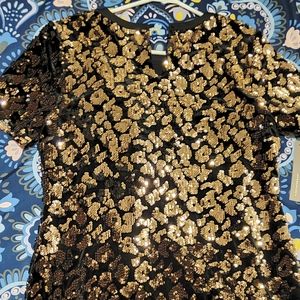 Anthropologie sequin dress